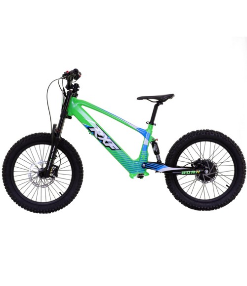 Bici Elettrica Apollo RXF EVO 750W 20" - Colore Verde - Vista Laterale Sinistra