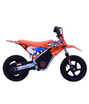 Mini Cross Elettrica Bambino Roan Warrior MX-E250 - Colore Arancione - Vista Laterale Destra