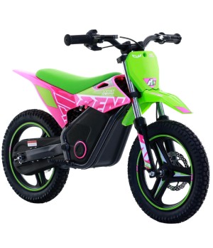 Mini Cross Elettrica Bambino RFN Warrior Kids SX-E350  - Colore Verde - Vista Frontale Destra