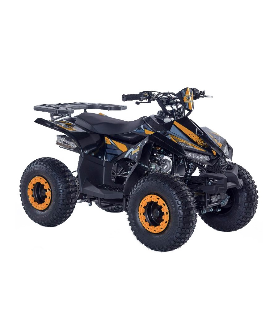 Quad KXD Naples 125cc Ruota 7" - Colore Arancione - Vista Frontale Destra