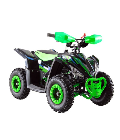 Spooky Quad Compatto Motors 50cc R6 - Colore Verde - Vista Frontale Destra