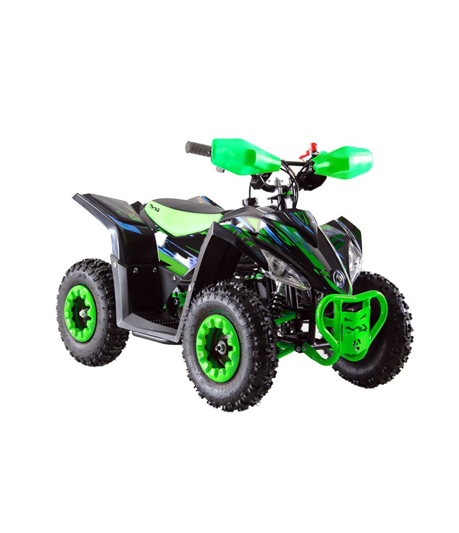 Spooky Quad Compatto Motors 50cc R6 - Colore Verde - Vista Frontale Destra